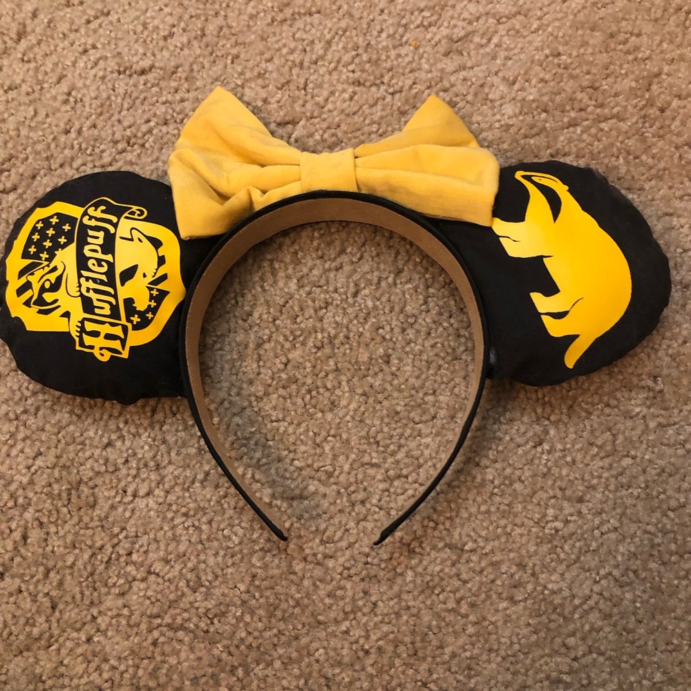 Hufflepuff Themed Mickey Ears Headband | Hand Made